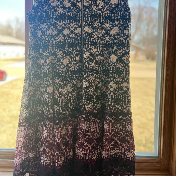 Black and Purple Ombre Plus Size Dress - Picture 2 of 4